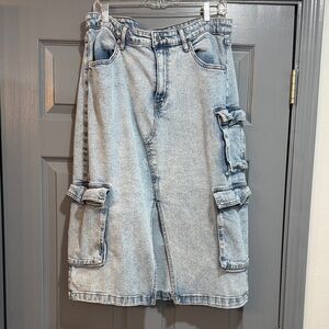Wild Fable Cargo Denim Skirt
